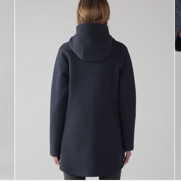 RARE Lululemon Going Places Hooded Jacket Heathered Inkwell - Picture 4 of 13